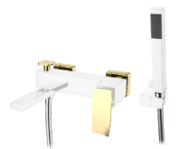 Смеситель для ванны Boheme Q 143-CRG.2, хром/золото Смеситель для ванны Boheme Q 143-CRG.2, хром/золото