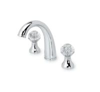 Смеситель для раковины на 3 отверстия Boheme Flora 277-FL, хром