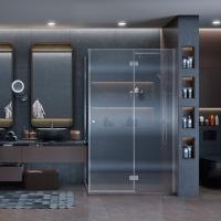 Душевой уголок Ambassador Diamond 12011107R Хром / Прозрачное стекло 120х80