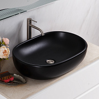 Раковина накладная BelBagno BB1084-H301 60*42 см, черная матовая Раковина накладная BelBagno BB1084-H301 60*42 см, черная матовая