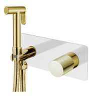 Гигиенический душ Boheme Stick 127-WG.2, белый глянец/золото Гигиенический душ Boheme Stick 127-WG.2, белый глянец/золото