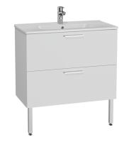 Тумба подвесная с раковиной Vitra Mia 80 см 66109, белый глянец Тумба подвесная с раковиной Vitra Mia 80 см 66109, белый глянец