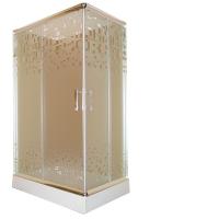 Душевой уголок Parly ZQ121 L Матовое стекло  / Хром 120x80