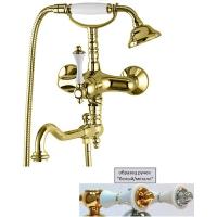 Смеситель Cezares Margot MARGOT-VDFM2-03/24-Bi/A для ванны золото 24 карат