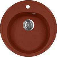 Гранитная мойка AquaGranitEx M-08 красный марс