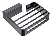 Мыльница настенная Boheme Q 10959-SGM, черный хром