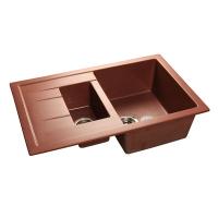 Мойка кухонная GranFest Quadro GF-Q775KL красный марс 771x497
