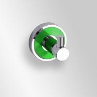 Крючок Bemeta Trend-i 104106028a одинарный для одежды зеленая основа