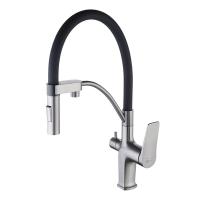 Смеситель Lemark Bronx LM3761GM для кухни, с гибким изливом, с подключ. к фильтру питьевой воды, гра Смеситель Lemark Bronx LM3761GM для кухни, с гибким изливом, с подключ. к фильтру питьевой воды, гра