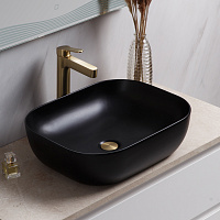 Раковина накладная BelBagno BB1302-H301 50*40 см, черная матовая Раковина накладная BelBagno BB1302-H301 50*40 см, черная матовая