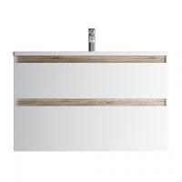 Тумба подвесная Am.Pm X-Joy 100 см M85AFHX1002WG, белая/светлое дерево