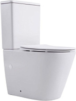 Унитаз напольный безободковый Aquanet Rimless Atago 2.0 C1 LX-2904 белый, сиденье микролифт