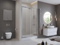 Дверь в нишу BelBagno Uno UNO-195-BF-1-110-C-Cr 110*195 см, стекло прозрачное/профиль хром