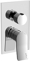 Встраиваемый смеситель для ванны и душа Paffoni Tilt TI018CR, хром