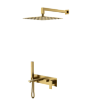 Душевая система Boheme Qubic 474-BR, бронза