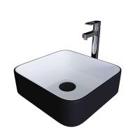 Раковина Grossman GR-4042BW Черная/Белая 38