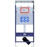 Инсталляция для унитаза Aquatek Easy Fix INS-0000009 4 в 1 клавиша  хром глянцевый