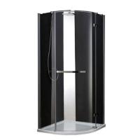 Душевой уголок Cezares Bergamo BERGAMO-W-R-1-100-ARCO-C-Cr-R-IV 100x100 правый стекло рифленое/хром