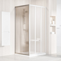 Неподвижная стенка Ravak Supernova APSS-80 94040UR2ZG 80*198 см, профиль сатин/стекло матовое