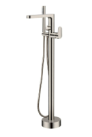 Смеситель для ванны напольный Boheme SPECTRE 459-NB, никель брашированный