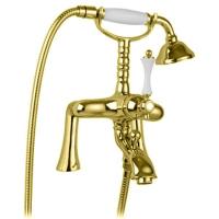 Смеситель Cezares Margot MARGOT-PBV2-03/24-Bi для ванны золото 24 карат