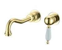 Смеситель для раковины встраиваемый Boheme Tradizionale Oro 287, золото