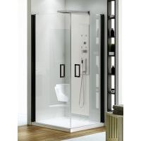 Душевой уголок New Trendy Negra EXK-1128/EXK-1193 90x80  стекло прозрачное/черный