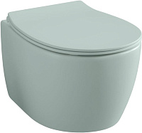 Унитаз подвесной безободковый Allen Brau Fantasy 4.11004.MT, мятный