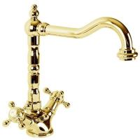 Смеситель Cezares Golf GOLF-LS2-03/24 для раковины золото 24 карат