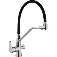 Смеситель D&K Rhein Marx DA1391901 Для кухни с подключением к фильтру Хром / Черный Смеситель D&K Rhein Marx DA1391901 Для кухни с подключением к фильтру Хром / Черный