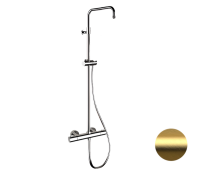 Душевая система термостатическая Remer Elegance EQ32ASSDBG, золото брашированное Душевая система термостатическая Remer Elegance EQ32ASSDBG, золото брашированное