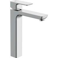 Смеситель Cersanit для раковины высокий GEO однорычажный клик клак