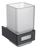 Стакан настенный Boheme Q 10944-G-B, черный/золото