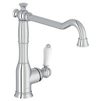 Смеситель Jacob Delafon Louise E24367-CP для кухни хром/белый Смеситель Jacob Delafon Louise E24367-CP для кухни хром/белый