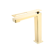 Смеситель для раковины высокий Boheme Q 142-GG, золото