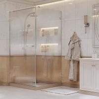 Душевой уголок Ambassador Abner 10011101L Прозрачное стекло  / Хром L 90х90