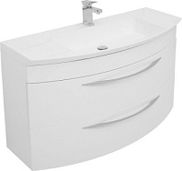 Тумба подвесная с раковиной De Aqua Лонг 120 белый