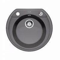 Мойка для кухни из искусственного камня Blanco Rondoval 45 518915 темная скала 50х55