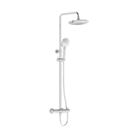 Душевая колонна Vitra Aquaheat Bliss 240 2F A47205EXP термостат, хром Душевая колонна Vitra Aquaheat Bliss 240 2F A47205EXP термостат, хром