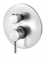 Встраиваемый смеситель для ванны и душа Paffoni Light LIG018ST, сталь