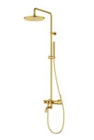 Душевая колонна с изливом Cezares ECO-CVD-BORO, золото брашированное