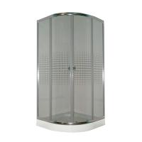Душевой уголок Parly Z911 Матовое с рисунком стекло / Хром 90х90