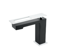 Смеситель для раковины Boheme Q 141-BCR, черный/хром