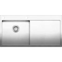 Мойка кухонная Blanco Claron 5 S-IF/А 521626 нерж. сталь зерк.пол. левая мойка