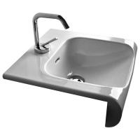 Раковина Kerasan Inka project Полувстраиваемая Белый 60