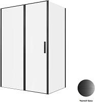 Душевой угол Allen Brau Priority3.31036.BBA + 3.31045.BBA 140*90*200 см, профиль черный браш