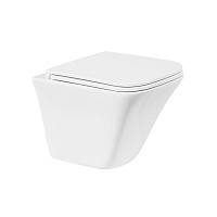 Унитаз подвесной безободковый BelBagno MARMI BB052CHR, белый