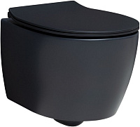 Унитаз подвесной безободковый Allen Brau Fantasy 4.11004.31, черный матовый
