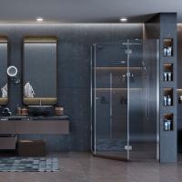 Душевой уголок Ambassador Diamond 12011112R Хром / Прозрачное стекло 100х100