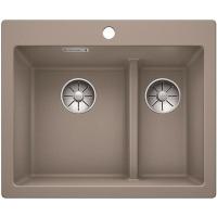 Мойка кухонная Blanco Pleon 6 Split 521696 серый бежевый